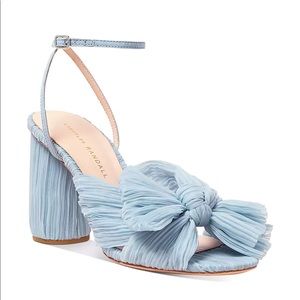 Loeffler Randall, Blue Camellia Bow High Heel Sandal